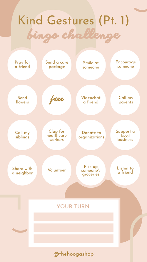 BINGO: Kind Gestures