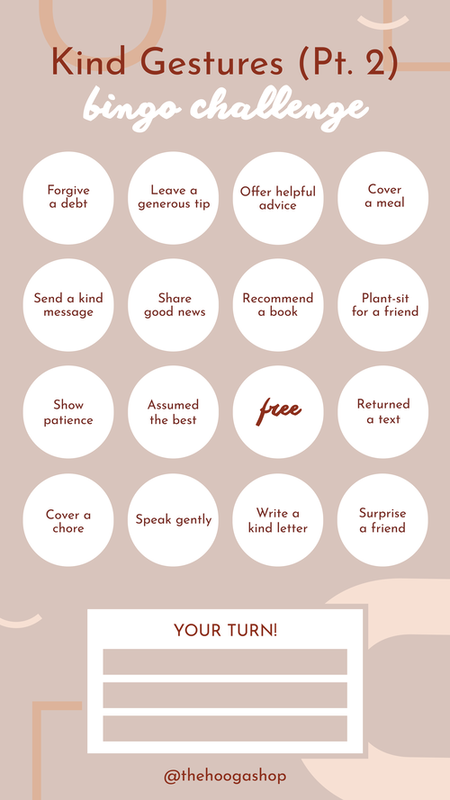 BINGO: Kind Gestures